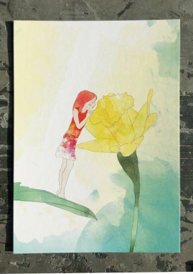 Daffodil Pixie Postcard